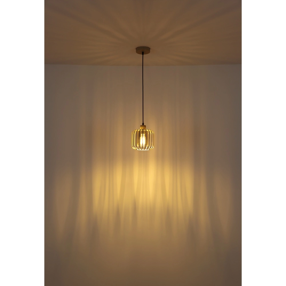 1-lichts hanglamp Alfred zand bruin Ø 18cm Globo 9007371525614