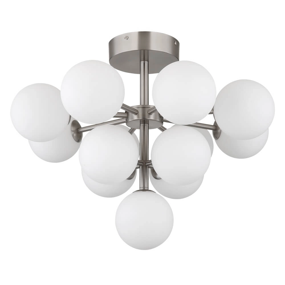 Nikkel plafondlamp Grappy 13-lichts Globo 9007371459124
