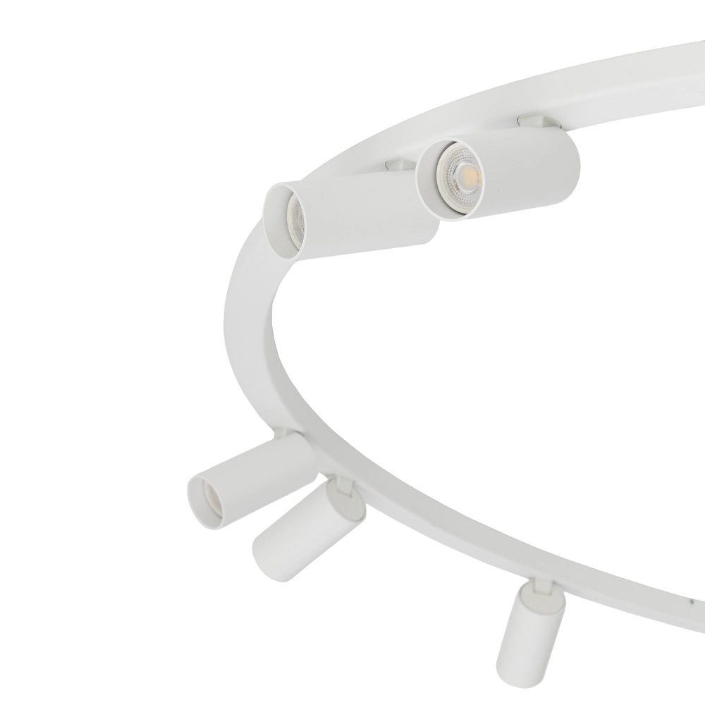 Cirkel opbouwspots Fourty 9x GU10 - wit Lyora 5903139119511