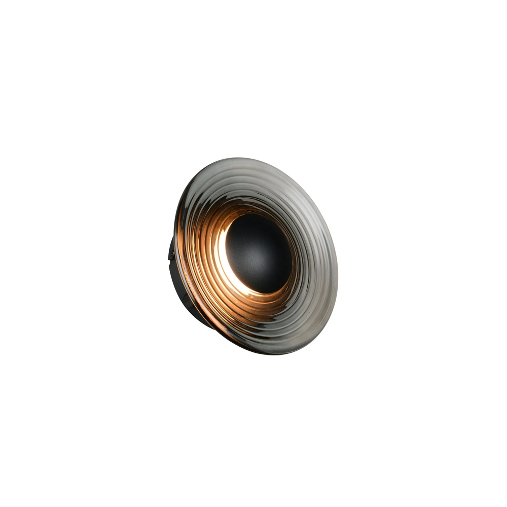 Design wandlamp Sirena smoke glas