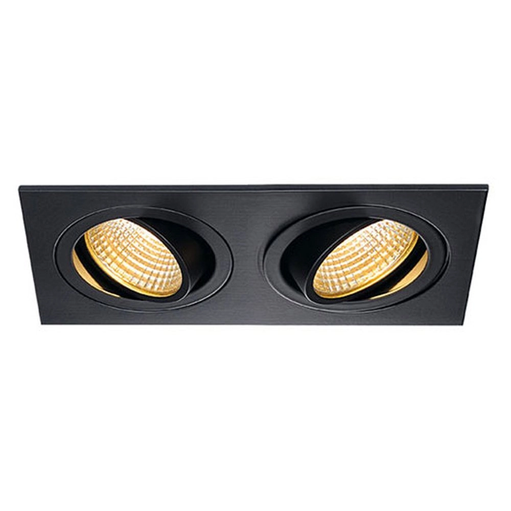 Inbouwspot New Tria 2 LED 2700K zwart met klemveren