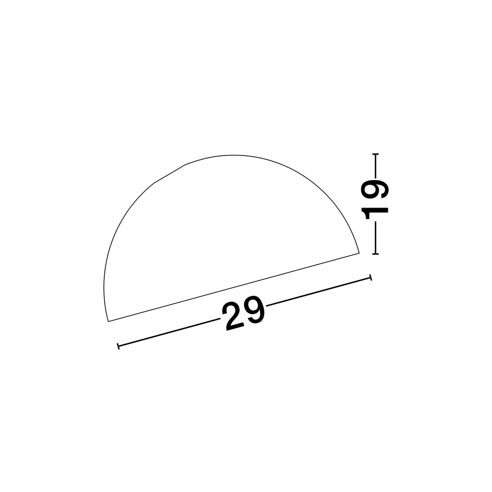 Plafondlamp Onia zwart Ø 29cm Lyora 5212017458162