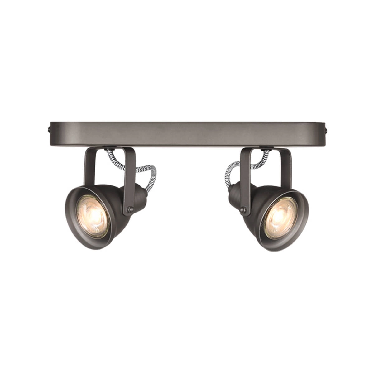 Stalen spot Max led 2-lichts