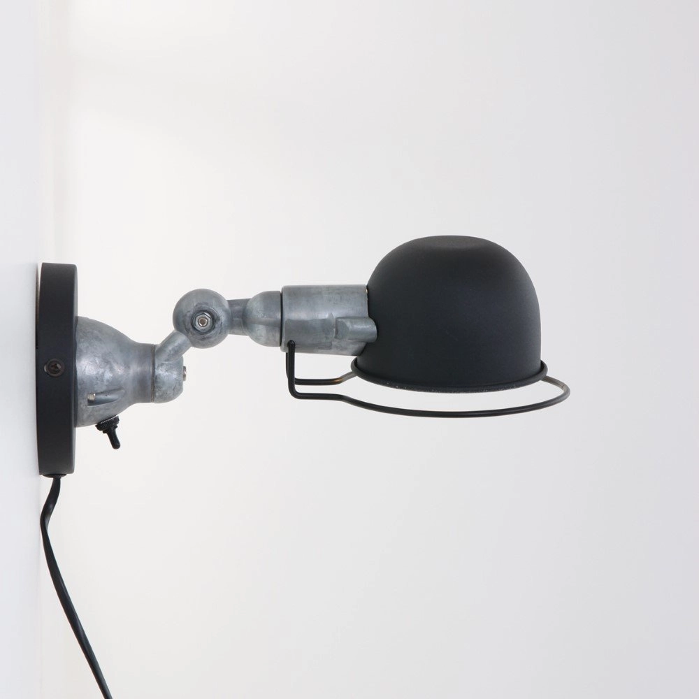 Zwart landelijke leeslamp Davin Steinhauer 8712746102079