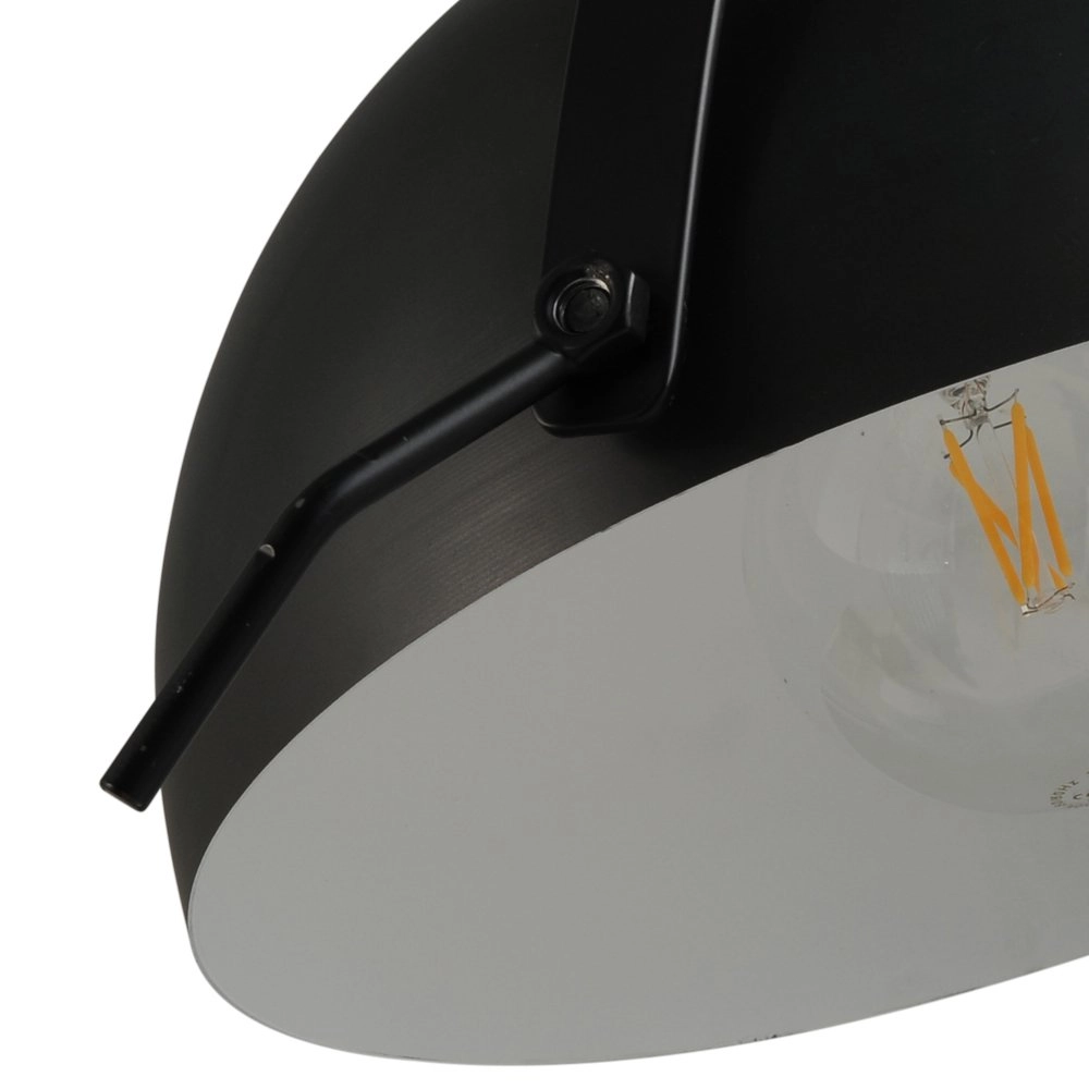 Landelijke plafondlamp Larino 30 zwart met wit Masterlight 8718121236360