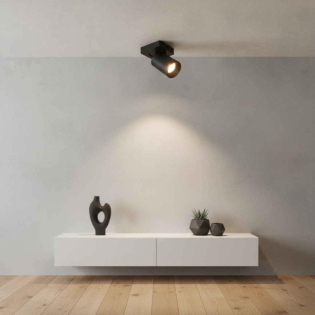 Plafondlamp Mega 1-lichts zwart