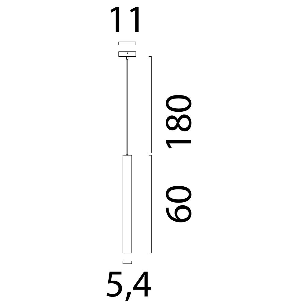 Hanglamp 60cm pendel Run cacao Masterlight 8718121367408