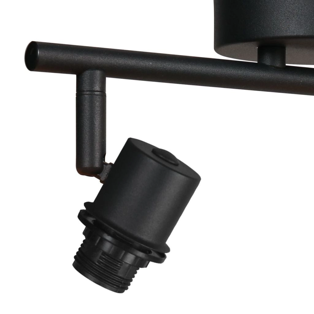 Plafondlamp 2-lichts Sumba met bamboe kappen Ø12cm Steinhauer 8712746182828