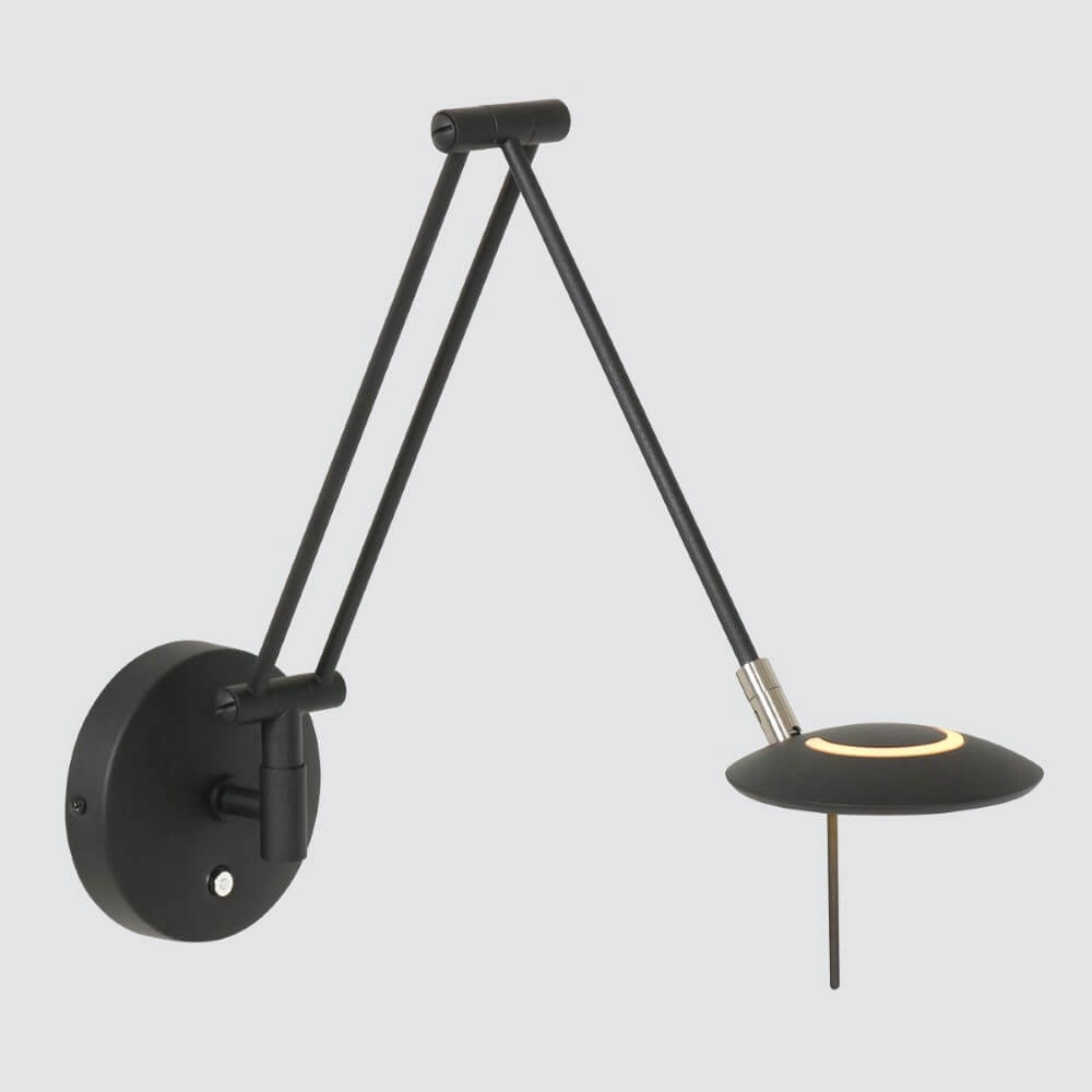 Zwarte leeslamp Zodiac LED voor aan de wand Steinhauer 8712746127331
