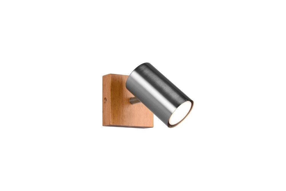 Landelijk wandspotje Marley zwart met RVS Trio 4017807487947