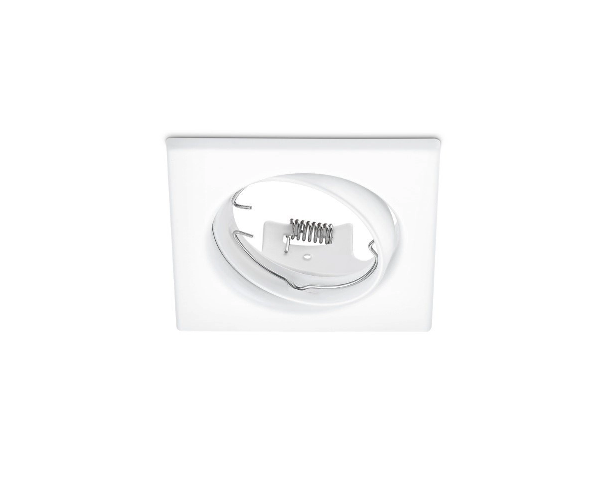 vierkante inbouwspot Jura 8cm wit