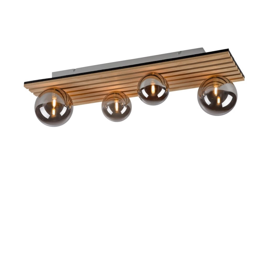 Houten plafondlamp Green Stika rechthoekig Houten plafondlamp Green Stika rechthoekig
