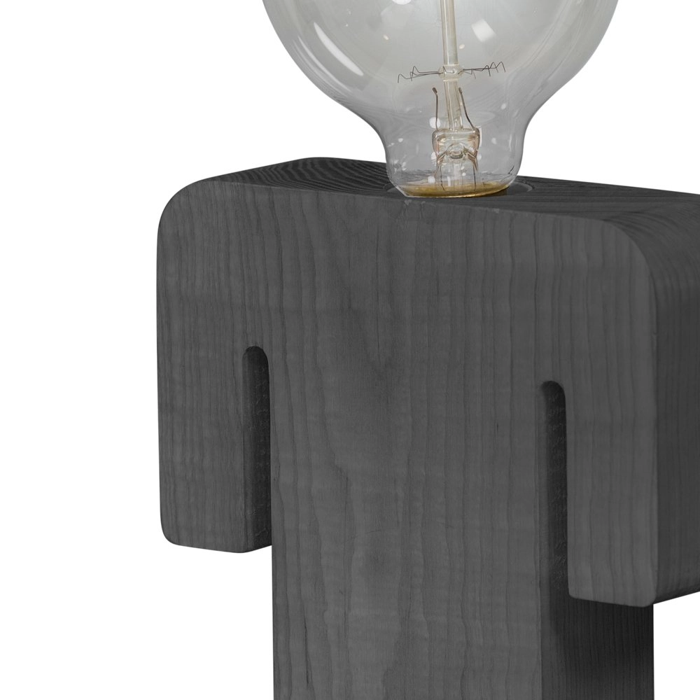 Houten nachtkastlampje Adam Grey ETH 8719075185209