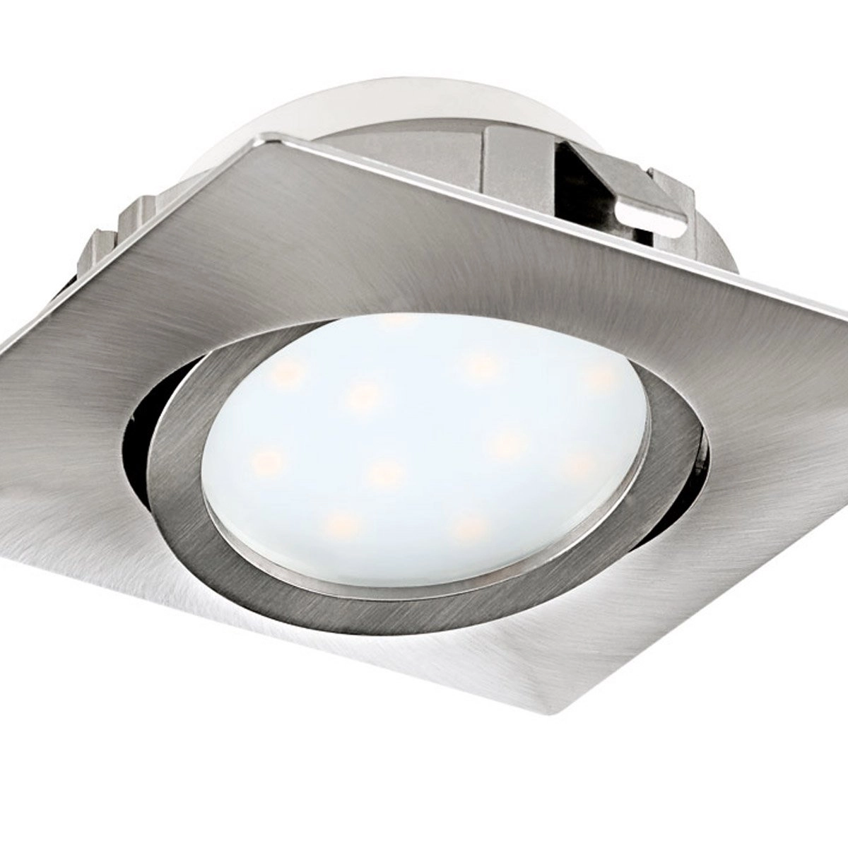 Led plafondspot Pineda Square 6w - 3000K - 8,4cm nikkel Eglo 9002759958435