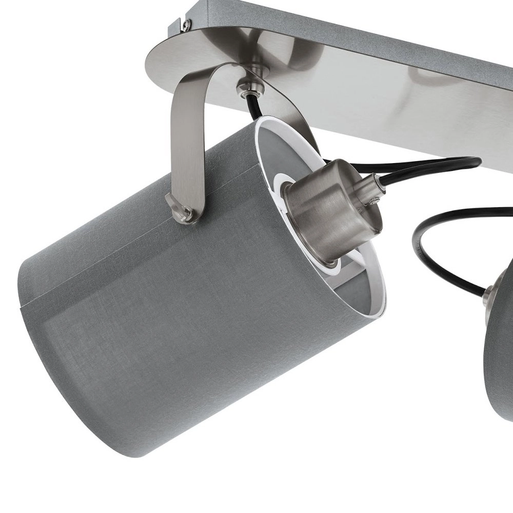 Design plafondspot Villabate 2-lichts grijs Eglo 9002759981396