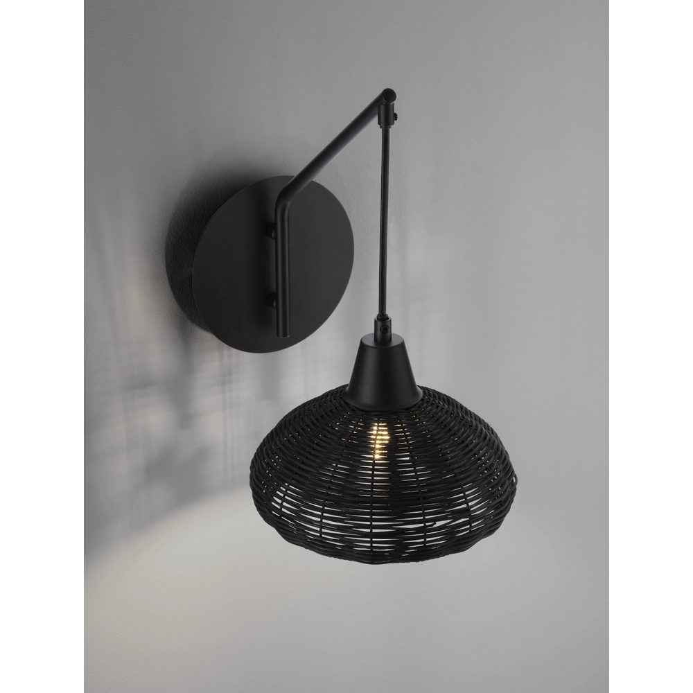 Wandlamp Fado zwart Wandlamp Fado zwart
