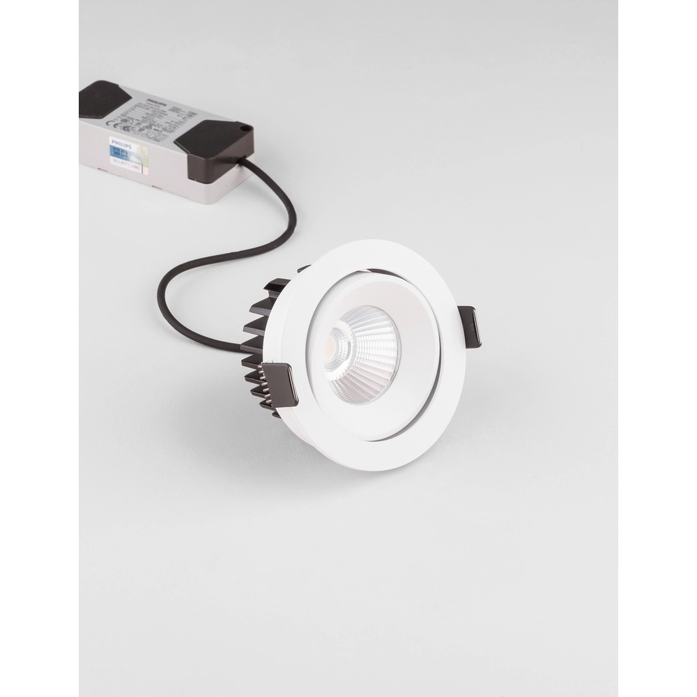 Witte inbouwspot Blade Ø 9cm richtbaar Lyora 5212017418562