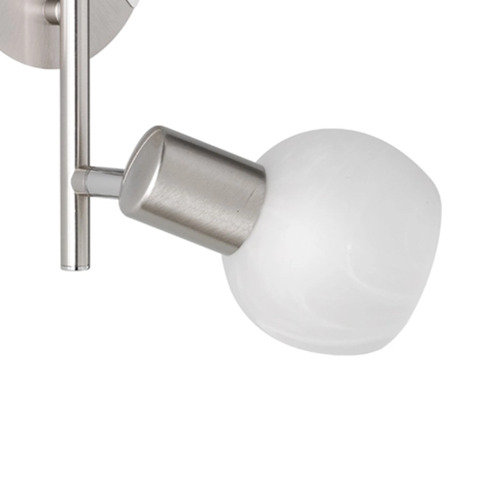 Plafondspot Antibes 2-lichts nikkel mat Trio 4017807353587