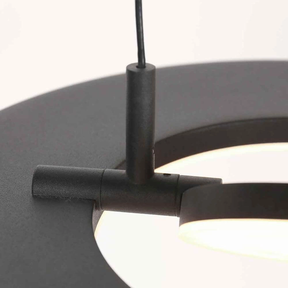 Strakke hanglamp Soleil Ø 32cm zwart Steinhauer 8712746176681