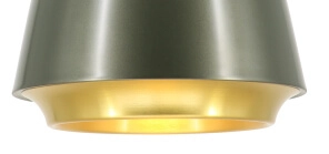 Design hanglamp Santiago Ø 35cm grijs met goud Artdelight 8719831734962