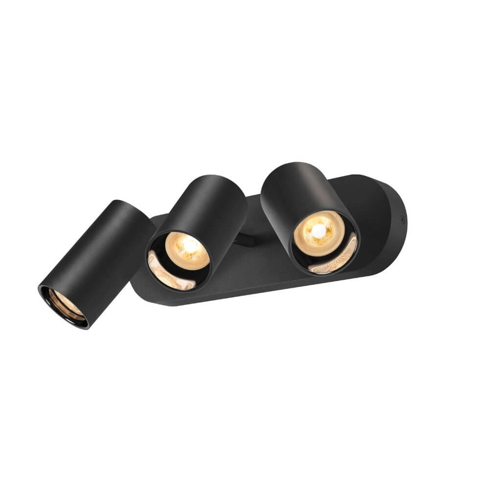 3-lichts opbouwspot Asto Tube zwart - 3x GU10 SLV 4024163266130