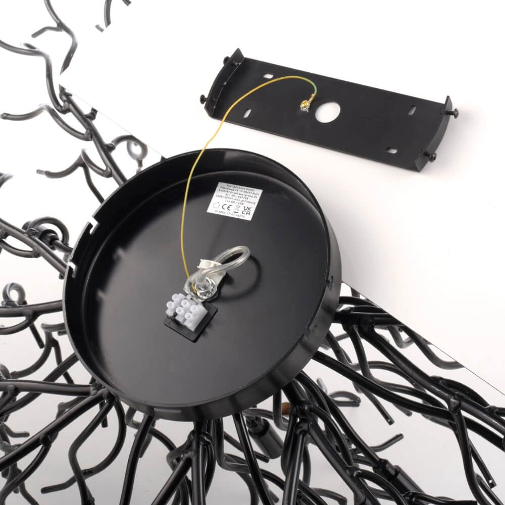 Kroonluchter Icicle zwart 100cm Paul Neuhaus 4012248377581