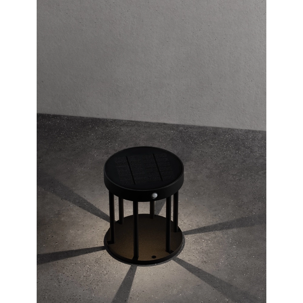 Solar tuinlamp Aigo antraciet 18cm Lyora 5212017449429