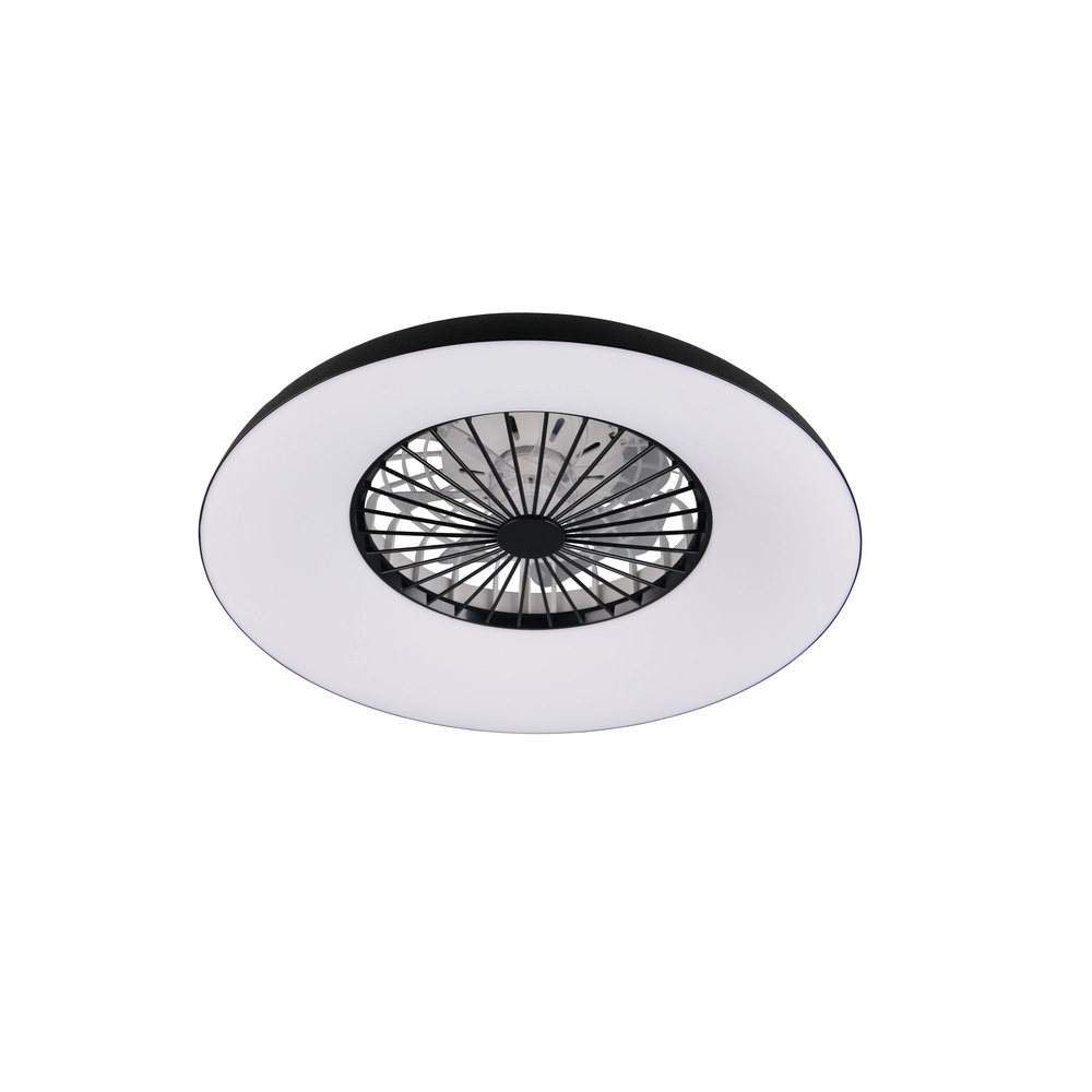 Design ventilator Svaerholt zwart Ø 60cm met RGB functie Trio 4017807688795