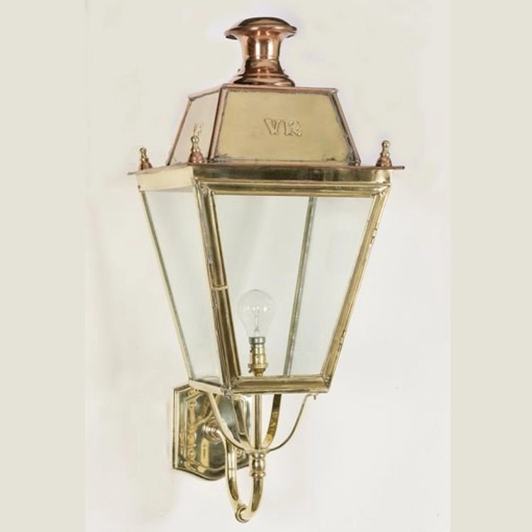 Landelijk buitenlamp Balmoral handgemaakt 82cm - antiek koper (ANT) Limehouse 8716803506510