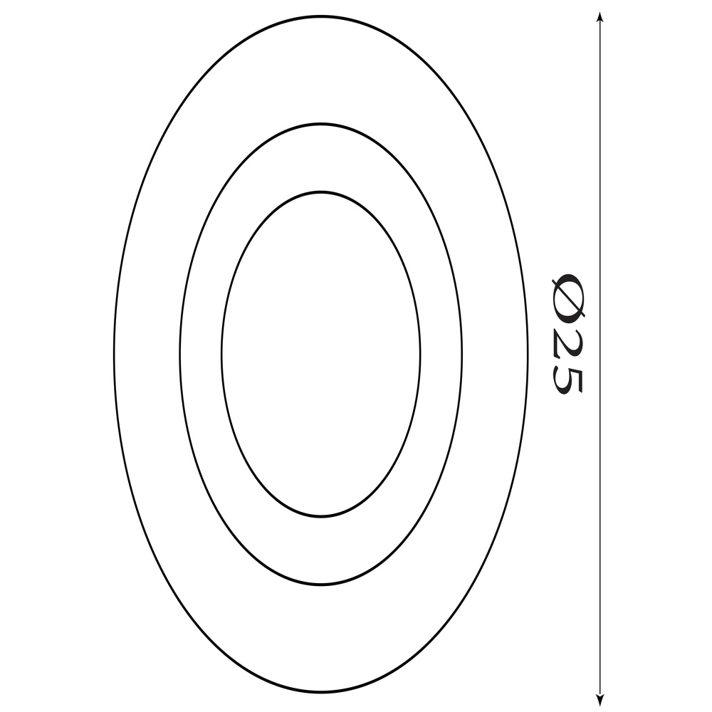 Plafonniere Ringo Ø 25cm zwart Searchlight 5053423303703
