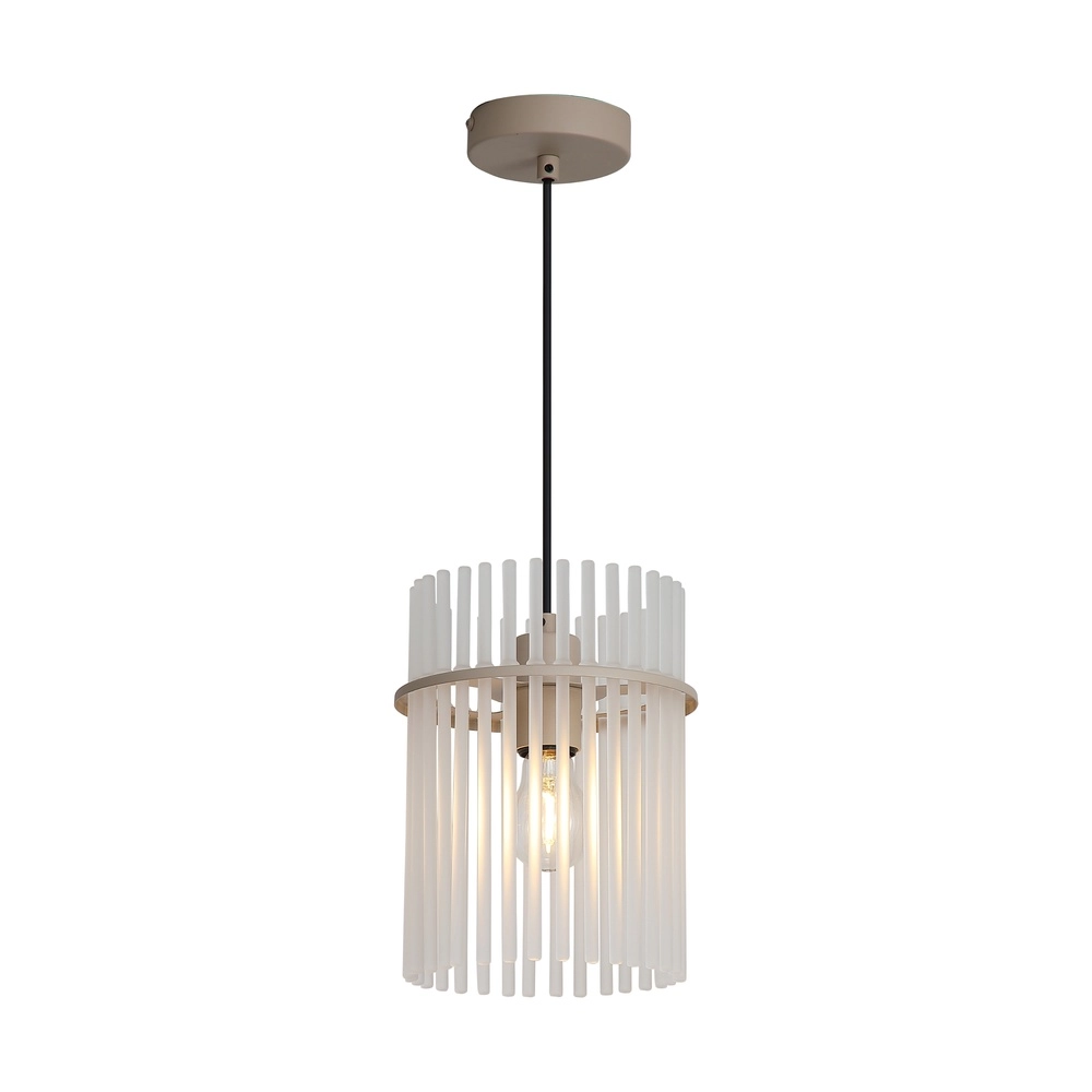 Hanglamp Swizzle 1-lichts zand bruin Ø 20cm
