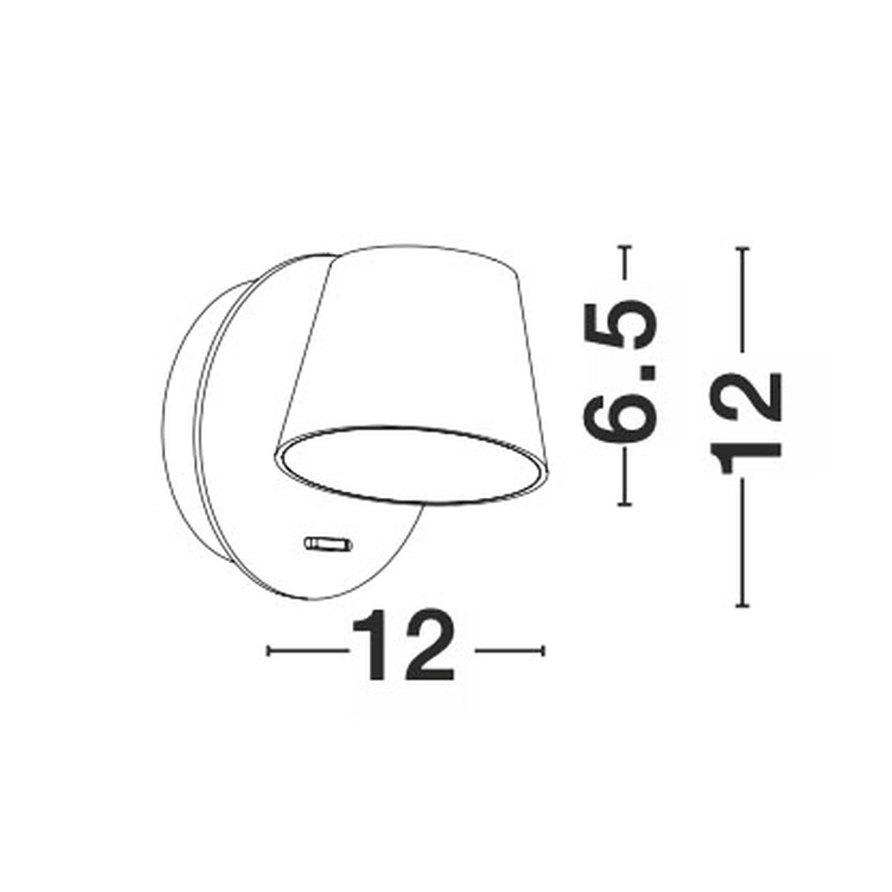 Wandlamp Amadeo design zwart Lyora 5212017410924