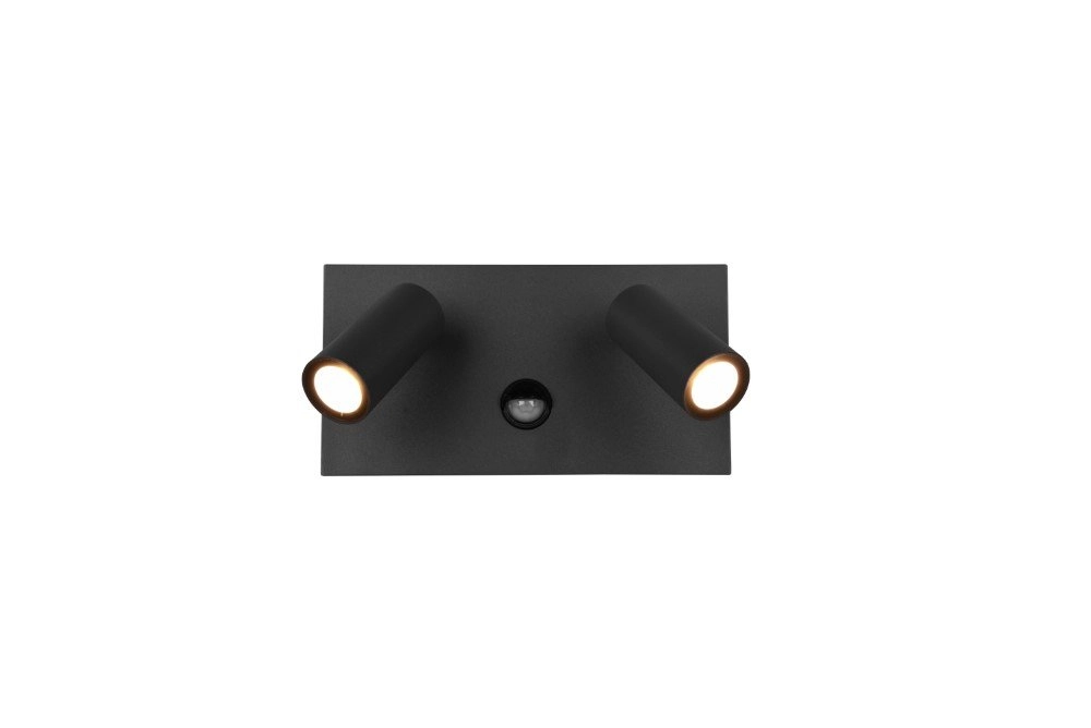Wand lamp Tunga met bewegingssensor antraciet Trio 4017807491371