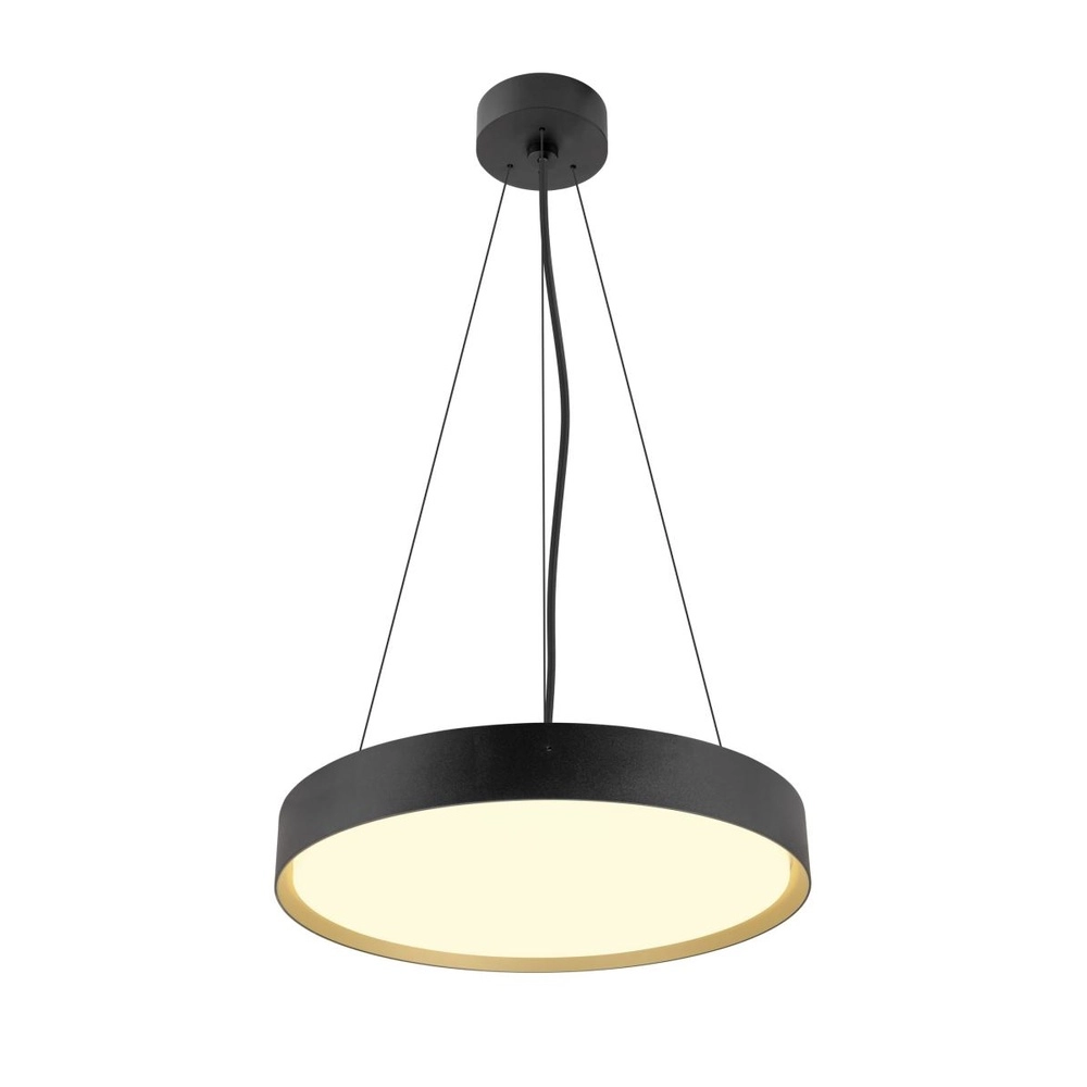 Plafondlamp Decona Ø 42cm zwart met goud - 3000K/4000K SLV 4024163302920