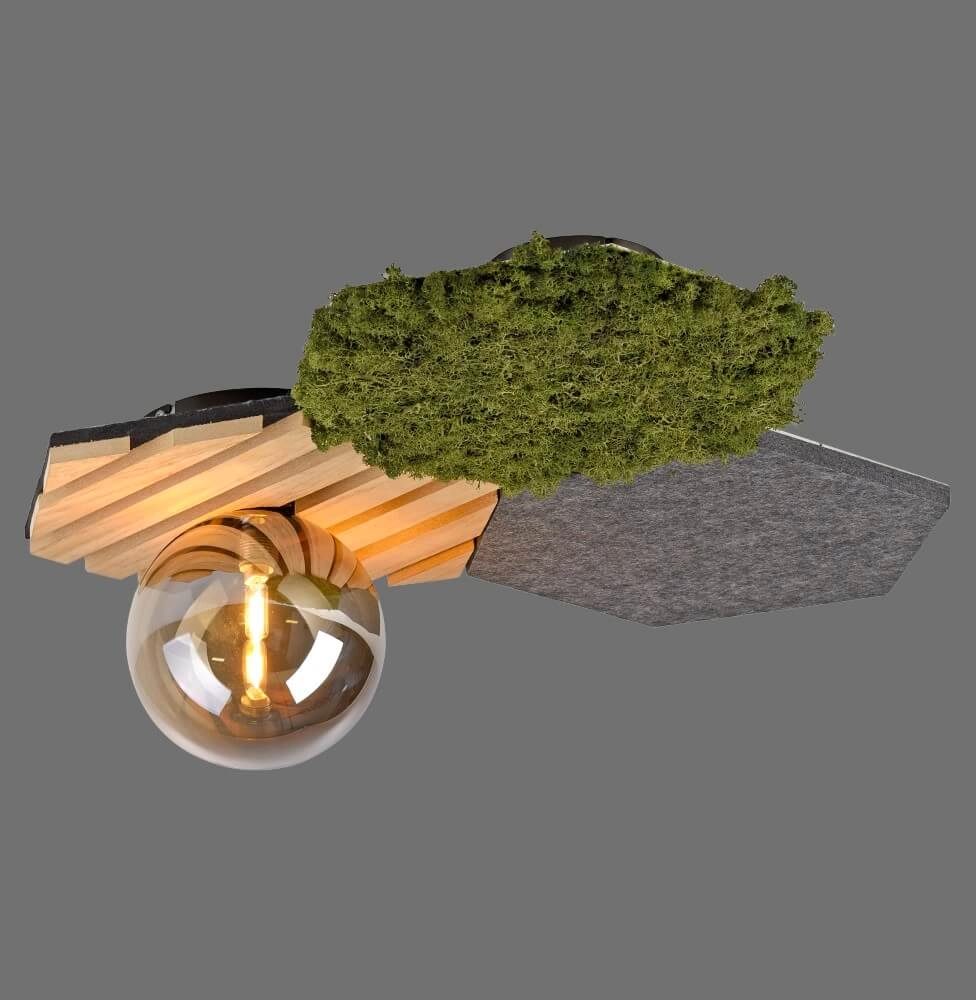 Plafondlamp Green Hex natuur Just Light 4043689004255