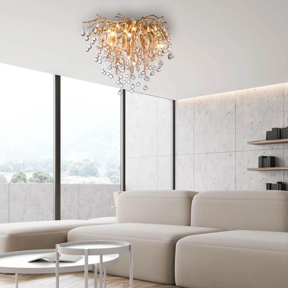 Kroonluchter Icicle messing 50cm Paul Neuhaus 4012248352083