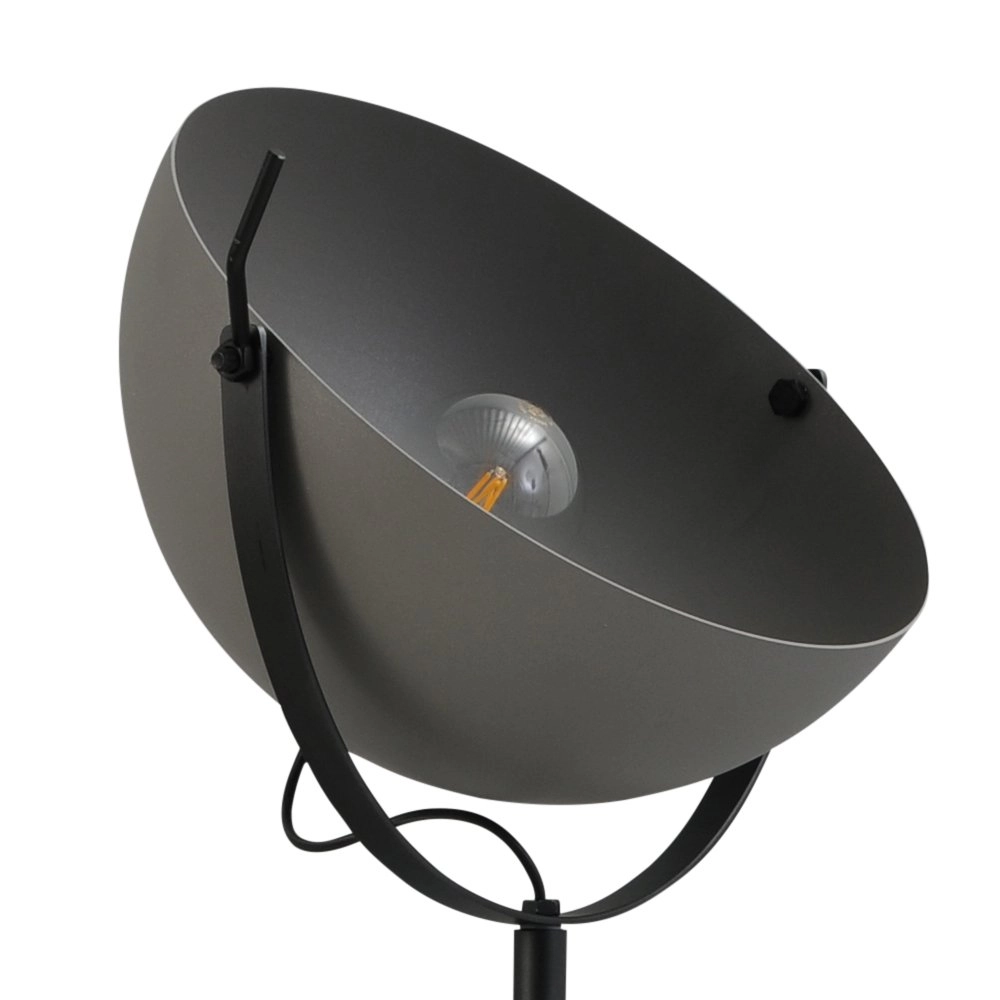 Landelijke vloerlamp Larino 50 175cm zwart met betongrijs Masterlight 8718121158341