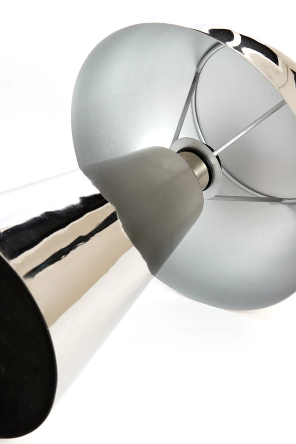 Design tafellamp Surrina zilvergrijs Ø 31cm Light & Living 8717807743550