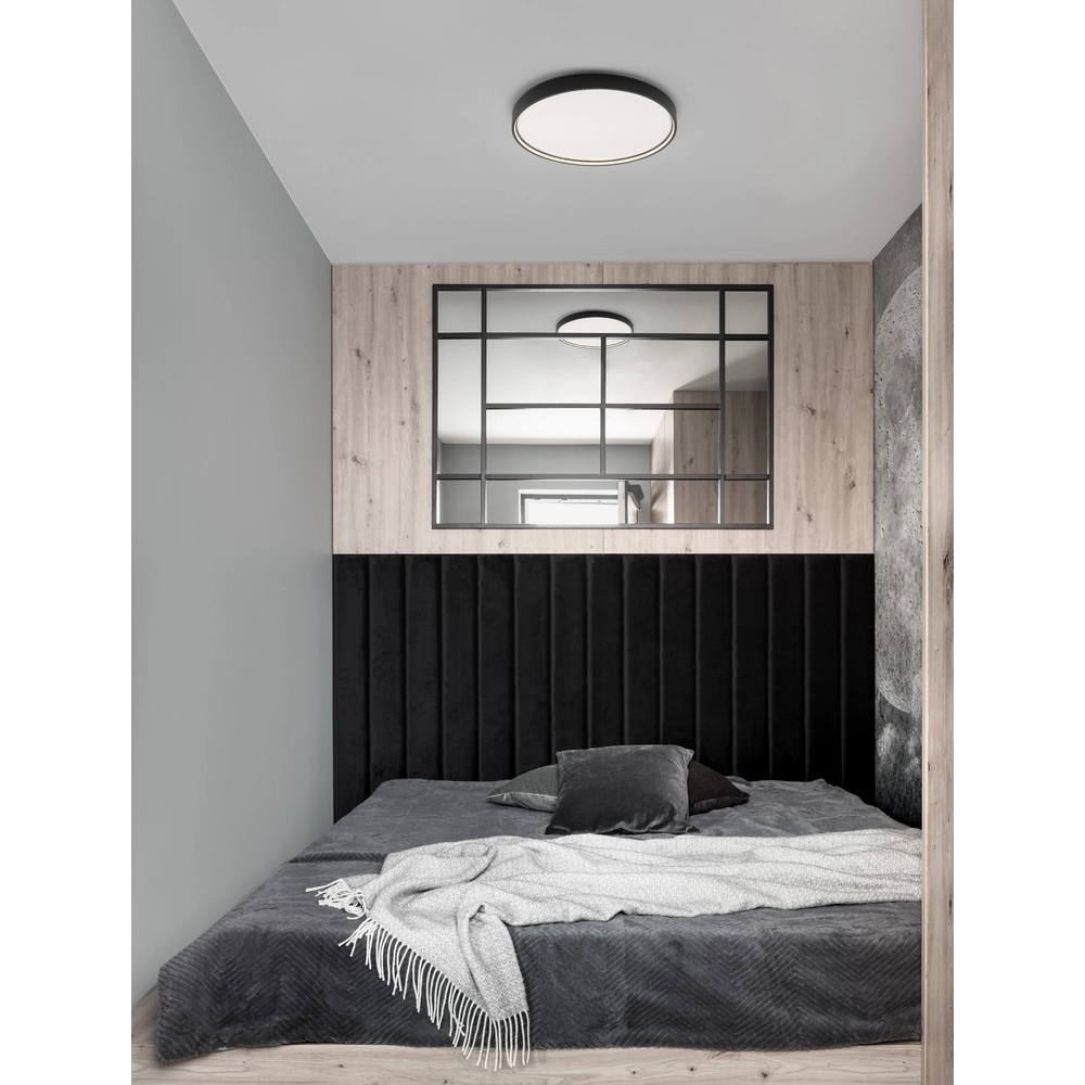 Ronde plafondlamp Olaf zwart Ø 60cm Ronde plafondlamp Olaf zwart Ø 60cm