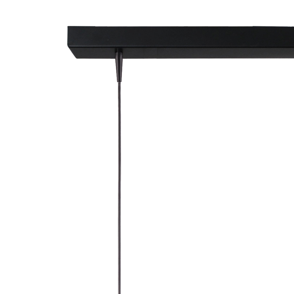 4-lichts hanglamp Scala 130cm zwart met nikkel Ø 20cm Masterlight 8718121334424