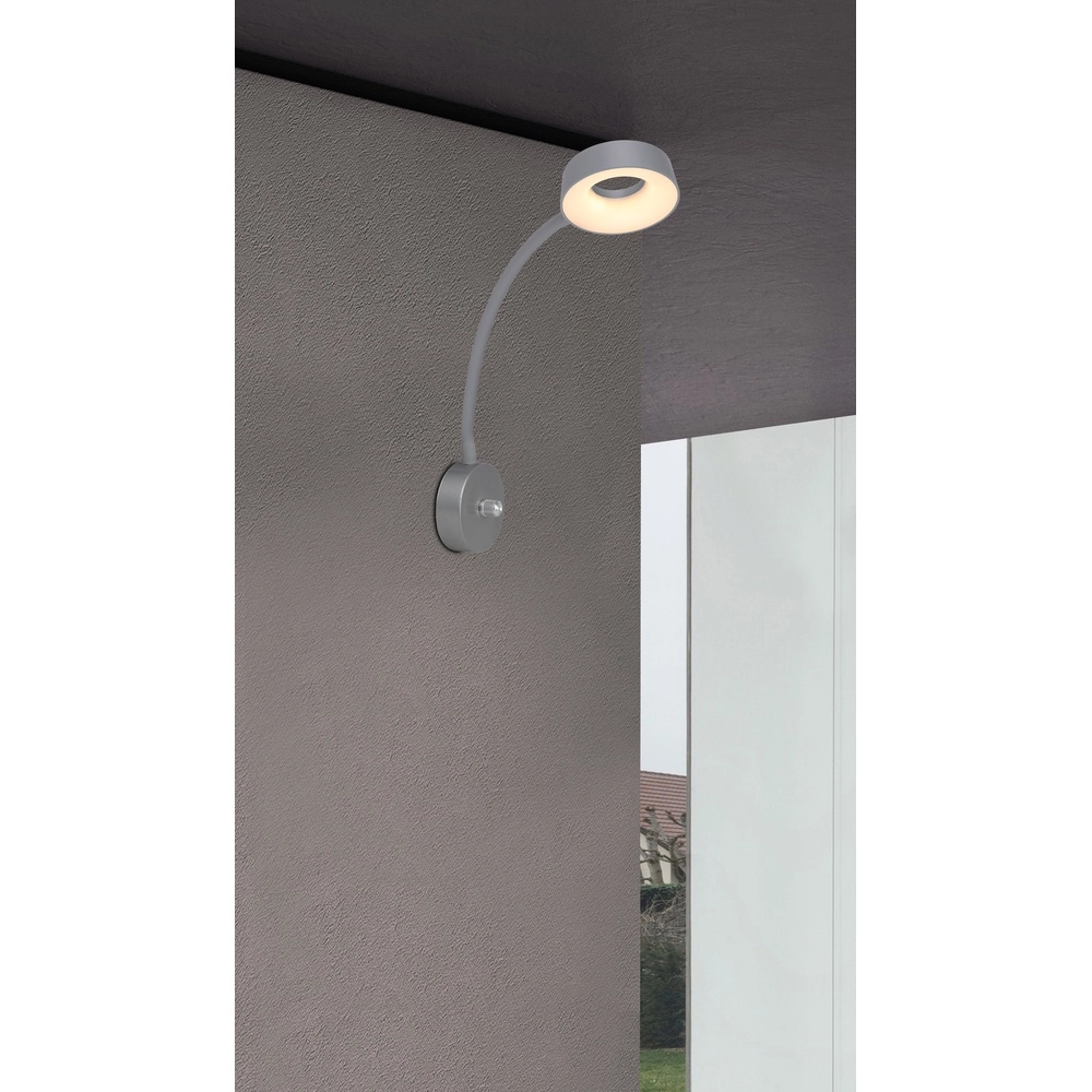Lampje Lehovo voor stopcontact zilvergrijs Globo 9007371386970