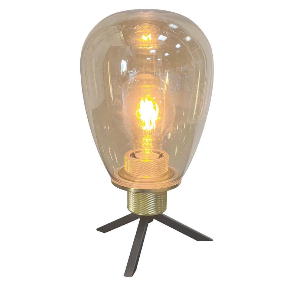 Tafellamp Reflexion Ø 15cm - met amber glas Steinhauer 8712746171013
