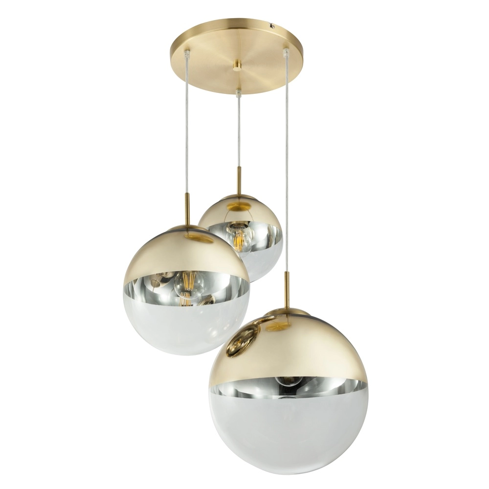 3-lichts hanglamp Varus goud Globo 9007371374465