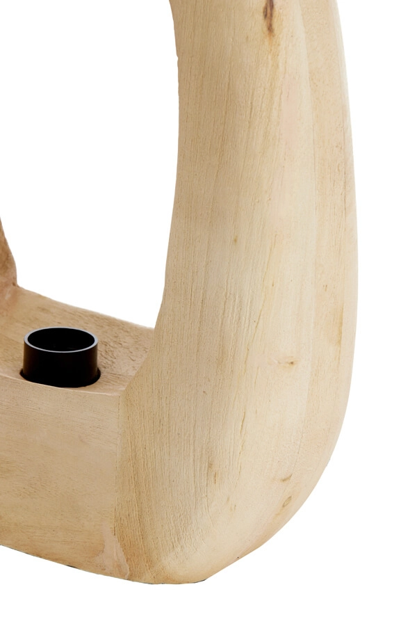 Licht houten tafellamp Kelafo 33 x 40cm Light & Living 8717807701109