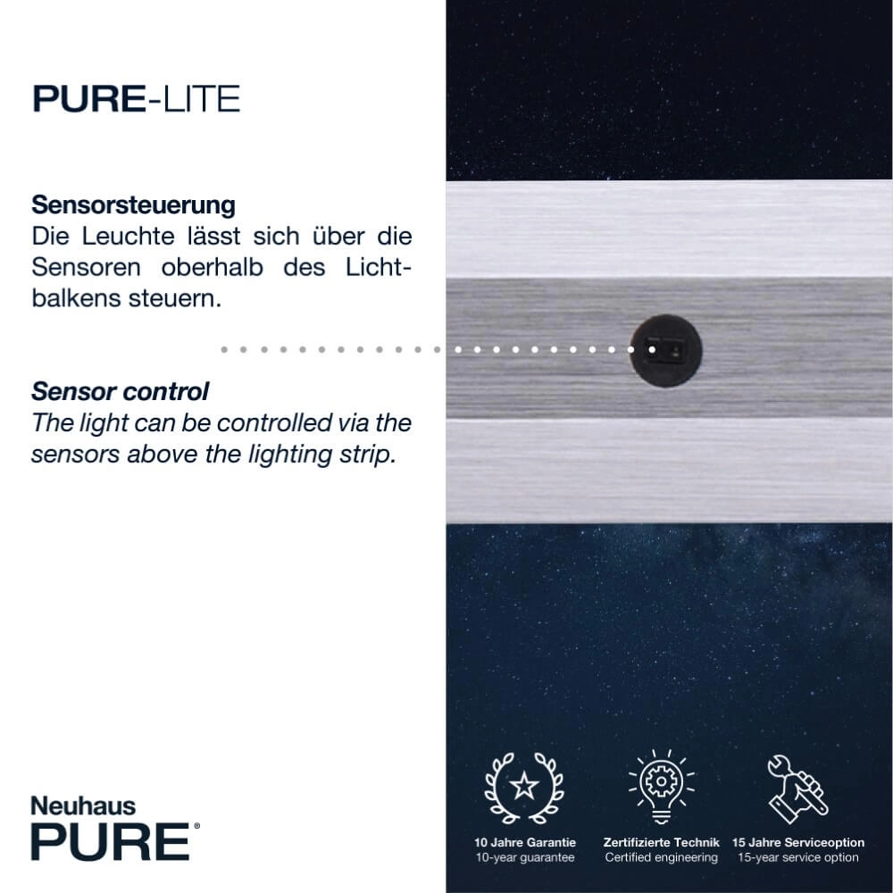 Design hanglamp Pure Lite 160cm metaal Paul Neuhaus 4012248344866