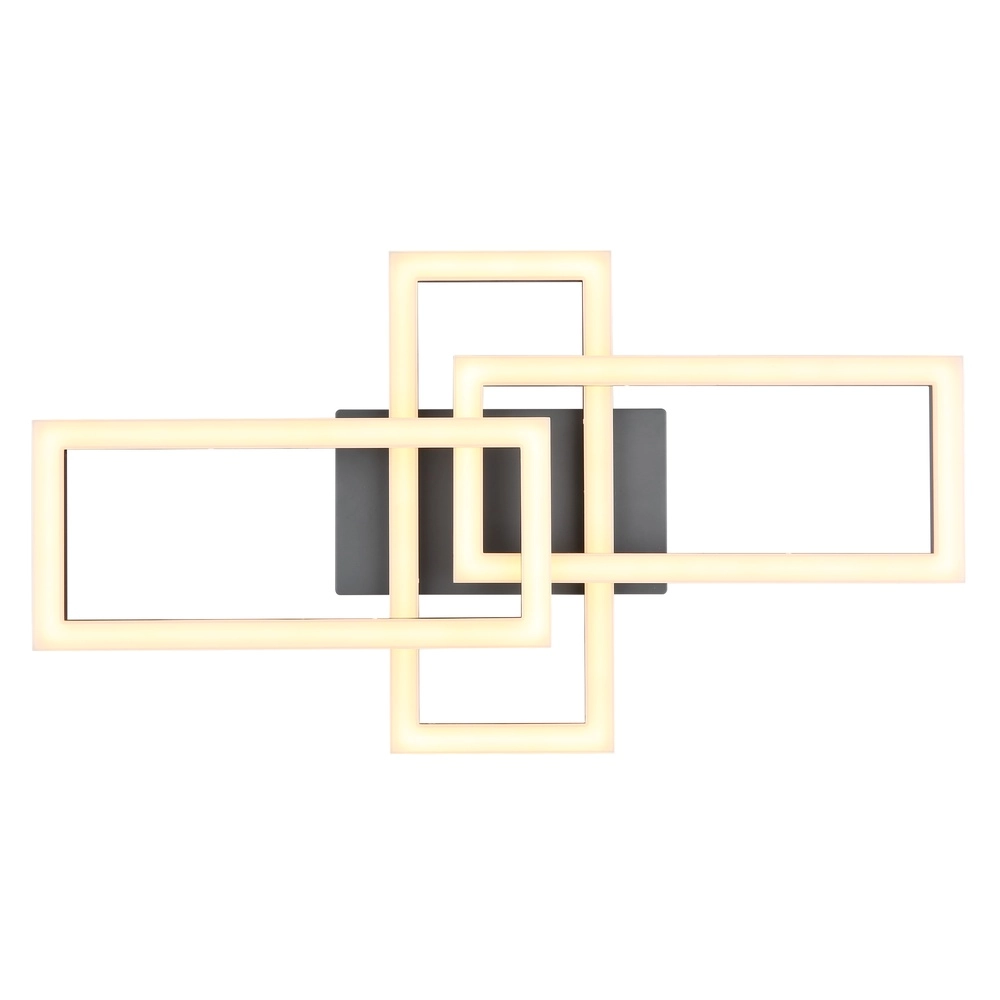 Zwarte design plafondlamp Sapena 61,4 x 34,1cm Globo 9007371456390