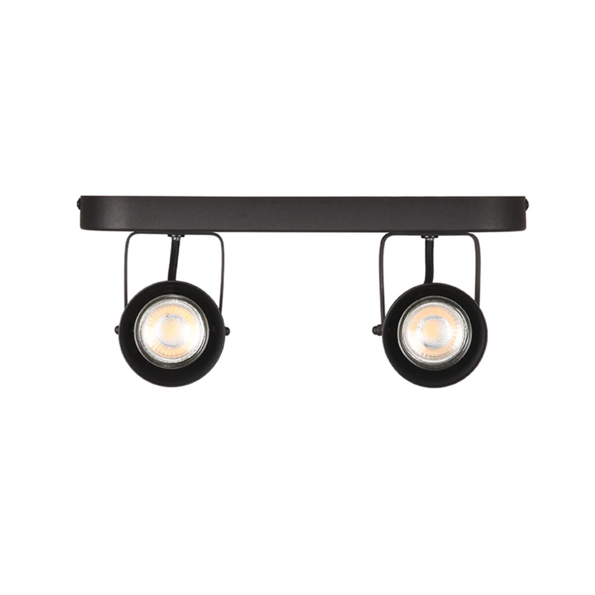 Zwarte spot Max led 2-lichts Label51 8719323328488