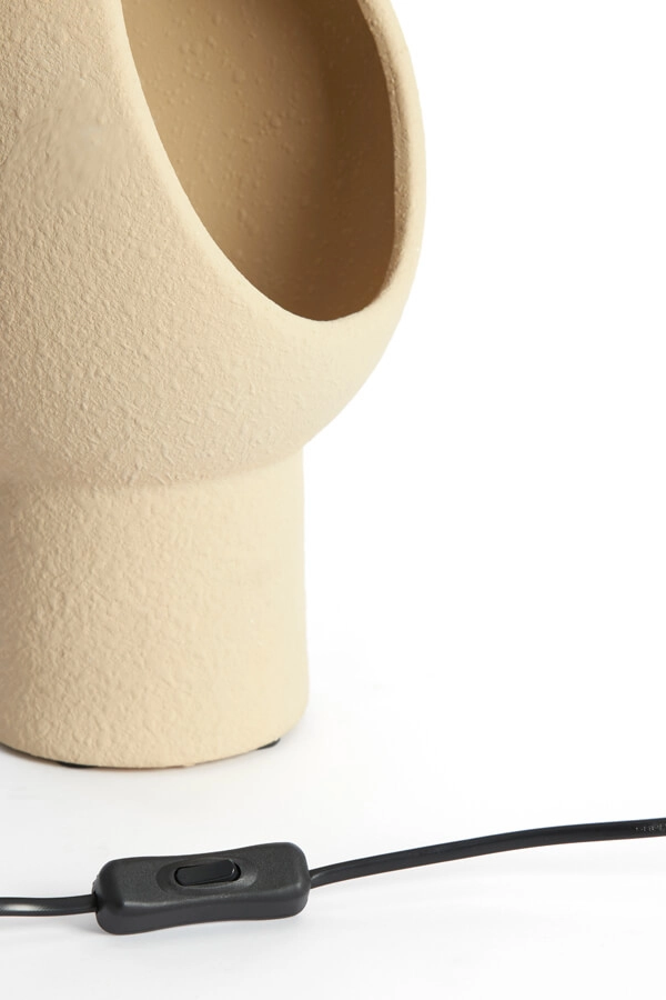 Tafellampje Monk crème 30cm Light & Living 8717807706289