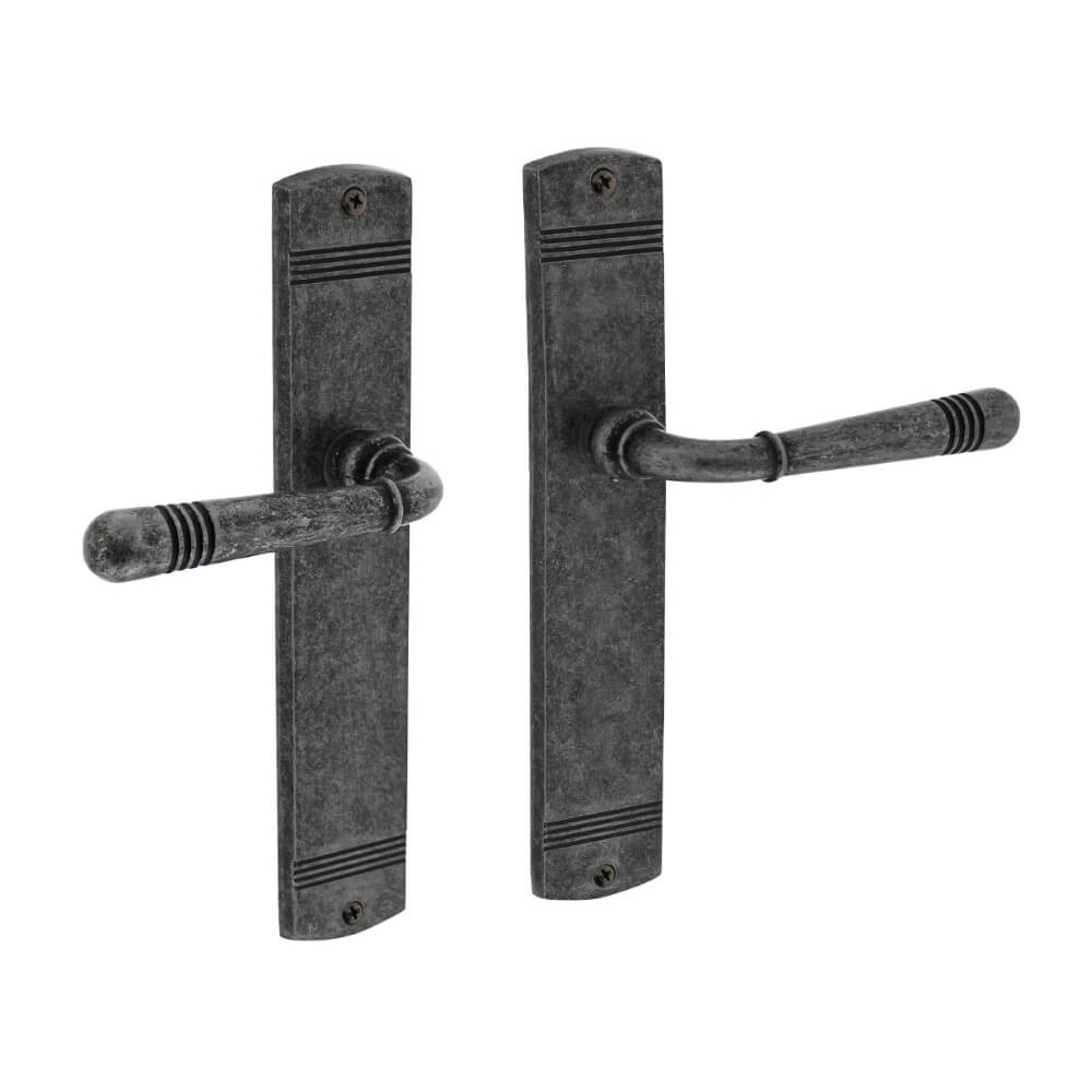 Klassieke deurklink Helena blind oud grijs