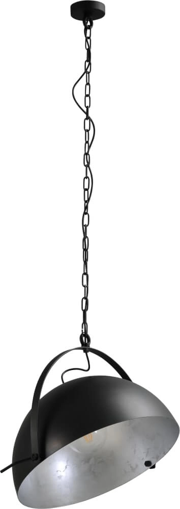 Landelijke hanglamp Larino 50 zwart met oud zilver Masterlight 8718121234472